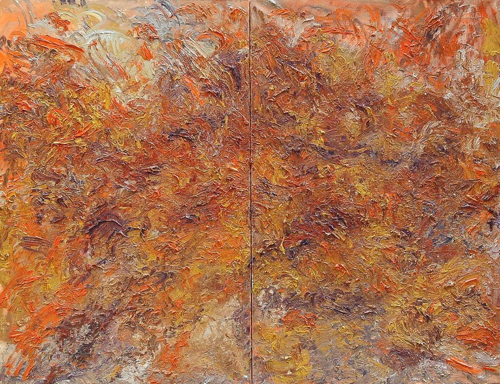 huile sur toile diptyque 2x 100x65 2015